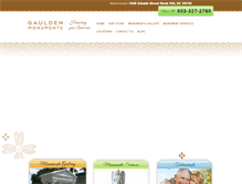 Tablet Screenshot of gauldenmonuments.com